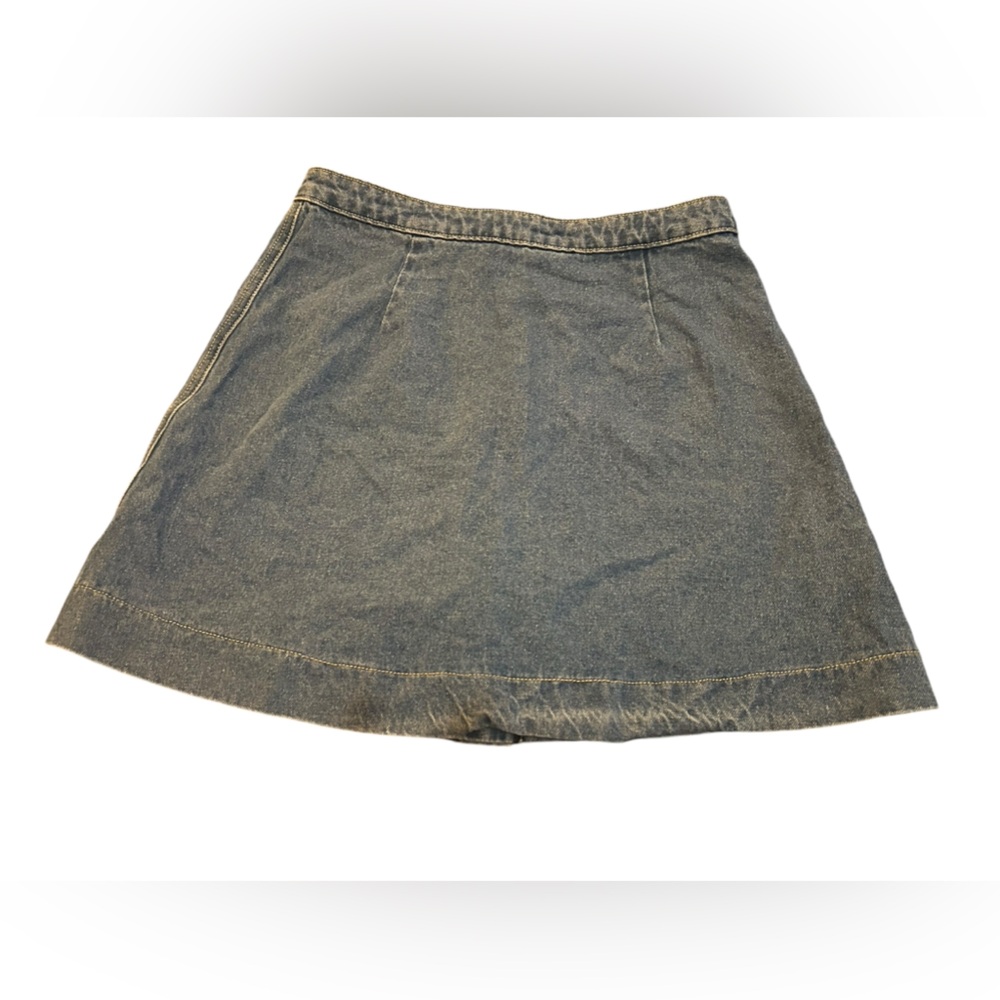 Y2K American Apparel Jean Skirt Denim A Line Mini - Picture 2 of 4